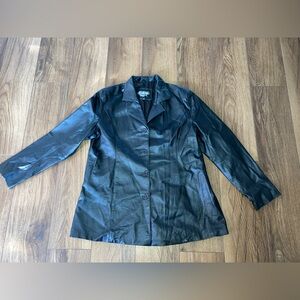 Oscar Piel women’s Black Leather Jacket